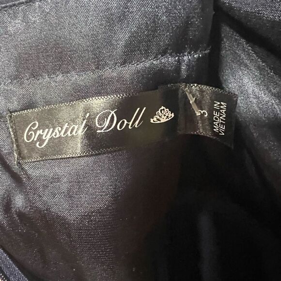 Crystal Dolls Beaded Navy Formal Dress - Picture 10 of 13